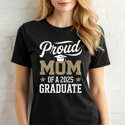 Proud-Mama der Graduate Class of 2025 Senior T-Shirt