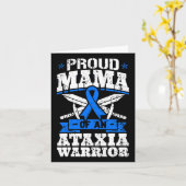 Proud Mama einer Ataxia Krieger Bewusstsein Band D Karte (Gelbe Blume)