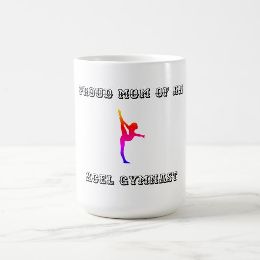 PROUD-MAMA eines XCEL GYMNAST-Kaffees / Tee-Tasse Kaffeetasse (Mittel)