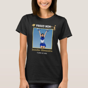 Proud Mama Foto Cheerleader Glückwunsch absolviere T-Shirt