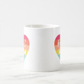 Proud Mama Gay Pride Farbenfrohe Regenbogenhaut Kaffeetasse (Mittel)