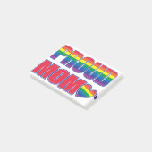 Proud-Mama-Gay Pride Post-it Klebezettel (angewinkelt)