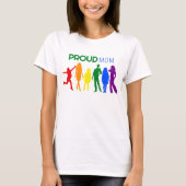 Proud MAMA Gay Pride Silhouette T-Shirt (Vorderseite)