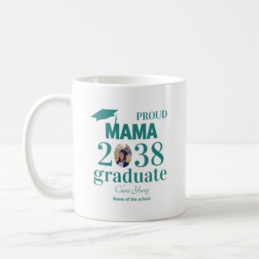 Proud mama personalized graduation kaffeetasse (Links)