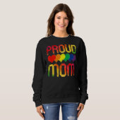 Proud Mama Que Lgbtq Gay Pride Month Rainbow Flag Sweatshirt (Vorne ganz)