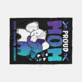 Proud Mama Suicide Prevention Awareness Warrior Ma Fleecedecke (Vorderseite (Horizontal))