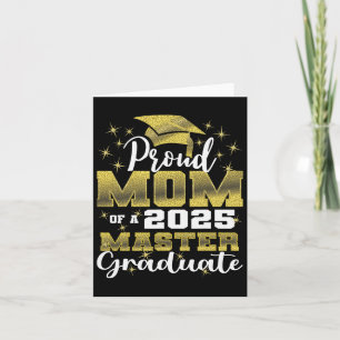 Proud-Mama von 2025 Cl Master Graduate Family Grad Karte