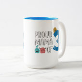 Proud Mama von drei Zweifarbige Tasse (VorderseiteRechts)