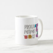 Proud Mama von fünf Kaffeetasse (VorderseiteRechts)