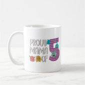 Proud Mama von fünf Kaffeetasse (Links)