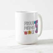 Proud Mama von fünf Kaffeetasse (VorderseiteRechts)