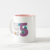 Proud Mama von fünf Zweifarbige Tasse (Vorderseite Links)