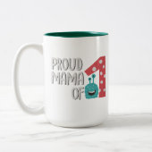 Proud Mama von One Zweifarbige Tasse (Links)