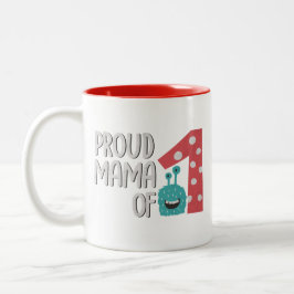 Proud Mama von One Zweifarbige Tasse