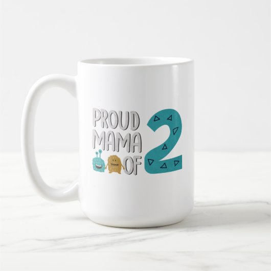 Proud Mama von zwei Kaffeetasse (Links)