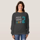 Proud Mama von zwei Sweatshirt (Vorne ganz)