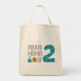 Proud Mama von zwei Tote Bag Tragetasche