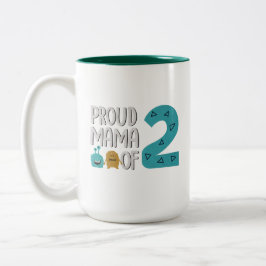Proud Mama von zwei Zweifarbige Tasse