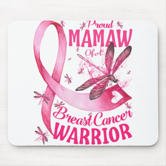 Proud Mamaw eines Brustkrebs-Kriegers Mousepad (Vorne)