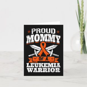 Proud Mami of a Leukämie Warrior Mama Awareness Bl Karte