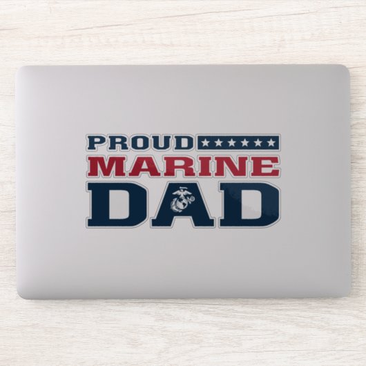 Proud Marine Vater Aufkleber (Computer)
