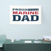 Proud Marine Vater - Farbe Banner (Messeveranstaltung)