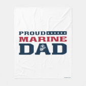 Proud Marine Vater - Farbe Fleecedecke (Vorderseite)
