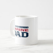Proud Marine Vater - Farbe Kaffeetasse (Vorderseite Links)