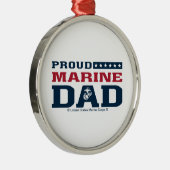 Proud Marine Vater - Farbe Ornament Aus Metall (Rechts)