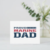 Proud Marine Vater Feiertagspostkarte (Stehend Vorderseite)