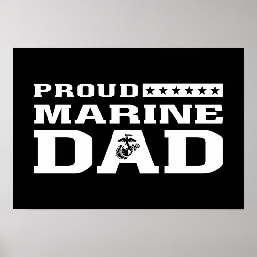 Proud Marine Vater Poster (Vorne)