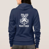 Proud Maritimer Anker Oktopus Leuchtturmroute Hoodie (Rückseite)