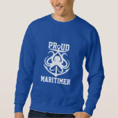 Proud Maritimer Anker Oktopus Leuchtturmroute Sweatshirt (Vorderseite)
