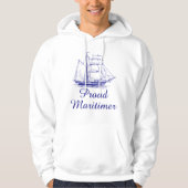 Proud Maritimer Hoodie Segel Schiff (Vorderseite)