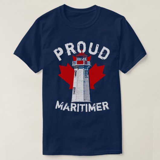 Proud Maritimer Shirt Nova Scotia peggy's cove (Design vorne)
