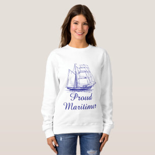 Proud Maritimer Sweater Segel Schiff Sweatshirt