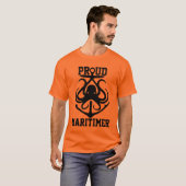 Proud Maritimer T - Shirt octopus Lighthouse Route (Vorne ganz)