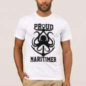 Proud Maritimer T - Shirt octopus Lighthouse Route (Vorderseite)