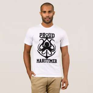 Proud Maritimer T - Shirt octopus Lighthouse Route