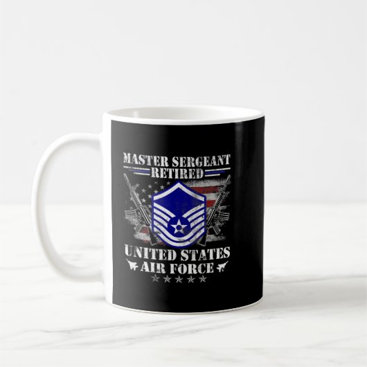 Proud Master Sergeant Remüde Air Force Veteran Vi Kaffeetasse (Links)