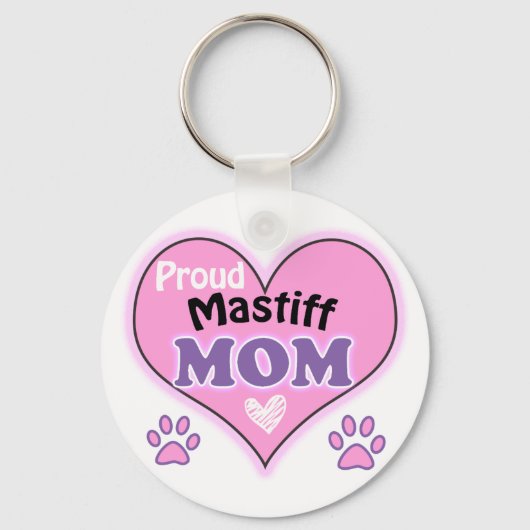 Proud Mastiff Mama Schlüsselanhänger (Vorderseite)