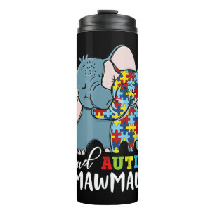 Proud Mawmaw Autismus Awareness Family Matching Sh Thermosbecher