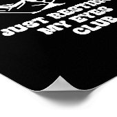 Proud Member Of Just Resting My Eyes Club Dad Fath Poster (Ecke)