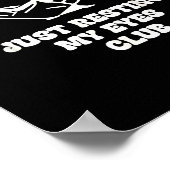 Proud Member Of Just Resting My Eyes Club Dad Fath Poster (Ecke)