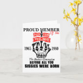 Proud Member Of The 1965-1980 Generation X Bad Gen Karte (Gelbe Blume)