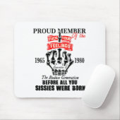 Proud Member Of The 1965-1980 Generation X Bad Gen Mousepad (Mit Mouse)