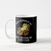 Proud Member Of The Just Resting My Eyes Club Frog Kaffeetasse (Links)