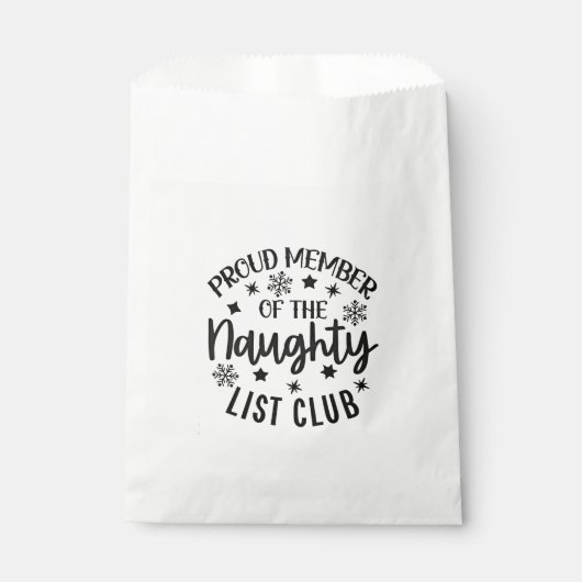 Proud Member of the Naughty List Club Christmas Geschenktütchen (Vorderseite)