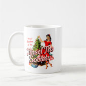 Proud Member Of Tinsel Society Lady Funny Christma Kaffeetasse (Links)