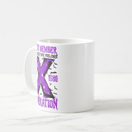 Proud Member X Generation For Your Feelings Hallow Kaffeetasse (Vorderseite Links)